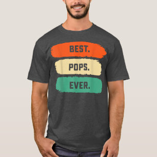 Mens Fathers Day Tee From Family Best Pops Ever