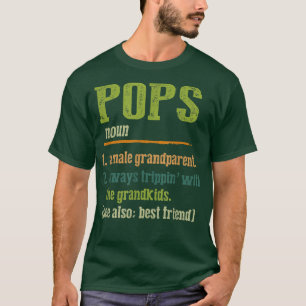 Mens Fathers Day Tee  Funny Definition Of Pops Bes