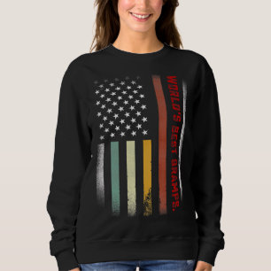 Mens Fathers Day World's Best Gramps Ever Us Fla Sweatshirt