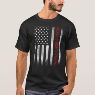 Mens Fathers Day World's Best Gramps Ever Us Fla T-Shirt