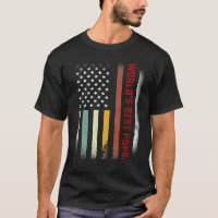 Mens Fathers Day   World's Best Pops Ever Us Flag