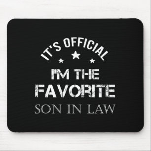Mens Favorite Son In Law Funny Son In Law Mouse Pad