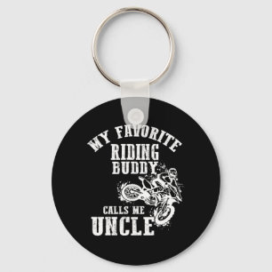Mens Favourite Riding Buddy Calls Uncle Cool Dirt Key Ring