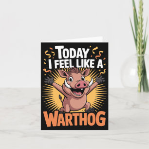 Mens Feel Like A Close Air Support Aircraft Funny Card