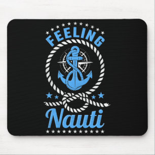 Mens feeling nauti boating performance mouse pad