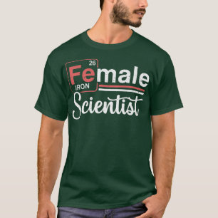 Mens Female Scientist Science Premium T-Shirt