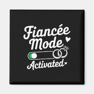 Mens fiancé mode activated fiancee couple wedding magnet