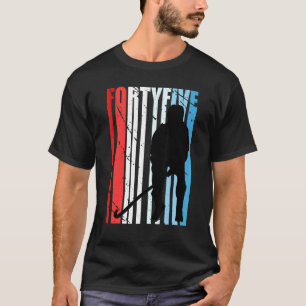 Mens Field Hockey 45th Birthday Player Motivationa T-Shirt