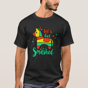 Mens Fiesta Llama Pinata Lets Get Smashed  Bachelo T-Shirt