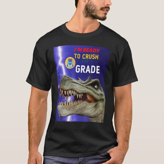 Mens First Back To School Kid T-Shirt (Front)