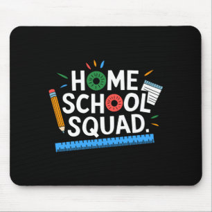 Mens first day of homeschool squad online learners mouse pad