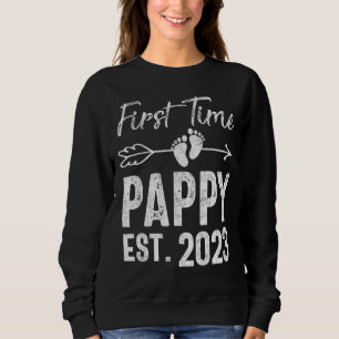 Mens First Time Father's Day Promoted To Pappy 202 Sweatshirt