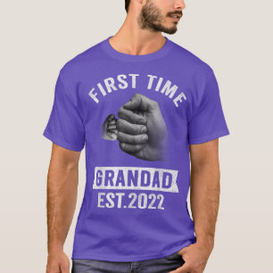 Mens First Time Grandad Est 2022 s, Pregnancy Anno T-Shirt