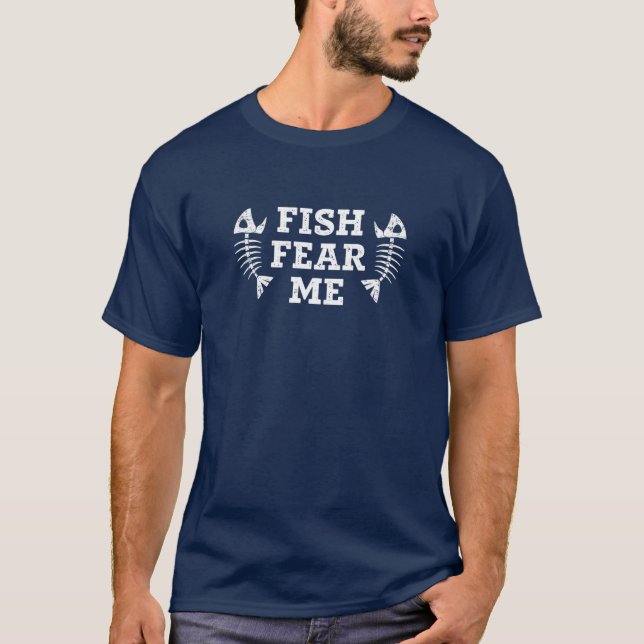 Mens Fish Fear Me T-Shirt (Front)