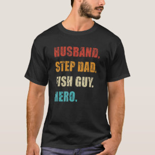 Mens Fish Keeper Fathers Day Husband Step Dad Fish T-Shirt