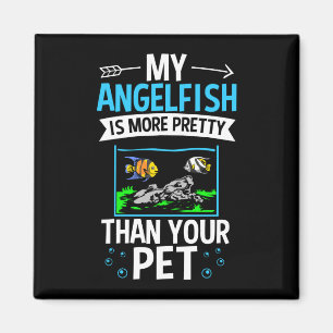 Mens fish owner cute angelfish aquarium fish lover magnet