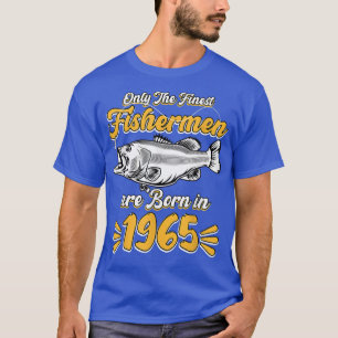 Mens Fisherman 56th Birthday Funny Fishing Vintag T-Shirt