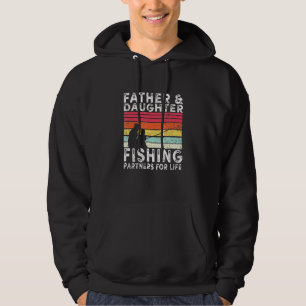 Mens Fisherman Dad And Daughter Fishing Partners F Hoodie