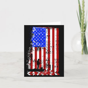 Mens fishing american flag _ usa fishersman boat card