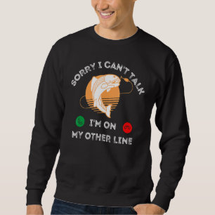 Mens Fishing Dad Fish Bass Fishing Reel Cool Sweatshirt