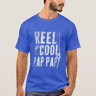 Mens Fishing Fathers Day Papa Daddy Funny Reel Coo T-Shirt