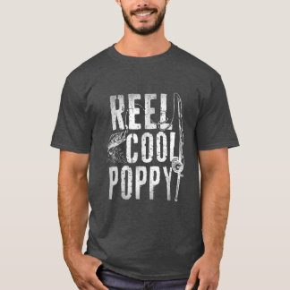 Mens Fishing Fathers Day Papa Daddy Funny Reel Coo T-Shirt