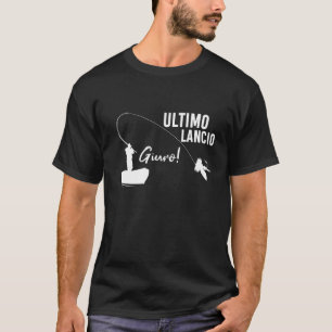 Mens Fishing Fishermen Last Launch Swear  Fishing T-Shirt
