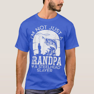 Mens Fishing Grandpa Fisherman Fisher Hook  T-Shirt