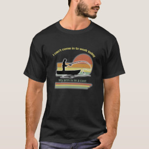 Mens Fishing T shirt, Funny Black Fishing Shirt