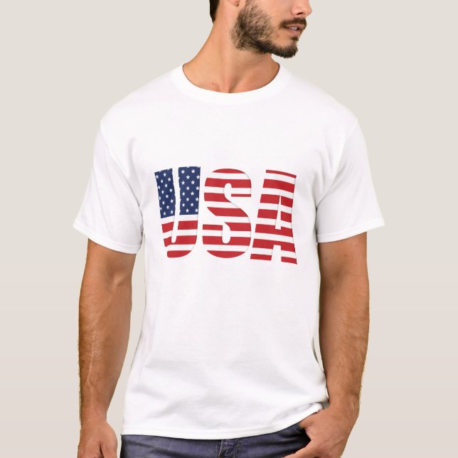 Men's Flag USA T-Shirt (Front)