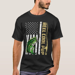 Mens Flag Vintage Reel Cool Pepe Fathers Day T-Shirt