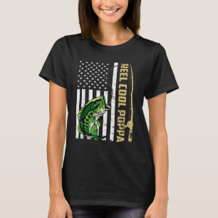 Mens Flag Vintage Reel Cool Popo Fathers Day T-Shirt
