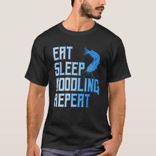 Mens Flathead Fish Eat Sleep Noodling Repeat Catfi T-Shirt