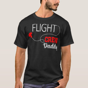 Mens Flight Crew Aeroplane 1st Birthday Daddy Airp T-Shirt