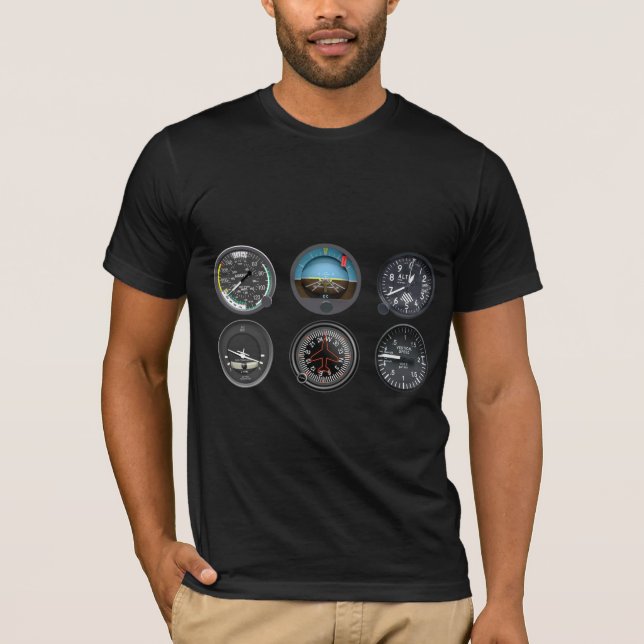 Men's Flight Instruments T-Shirt (Front)