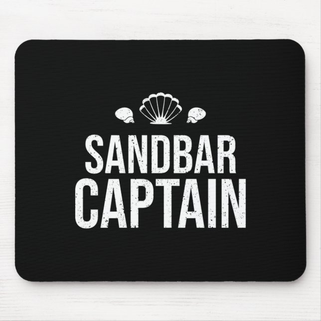 Mens float the boat's sandbar captain performance  mouse pad (Front)