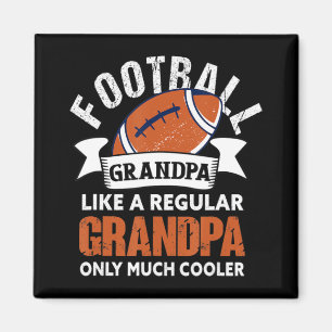 Mens Football Grandpa Fun Grandfather American Fo Magnet