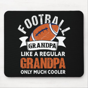 Mens Football Grandpa  Fun Grandfather American Fo Mouse Pad