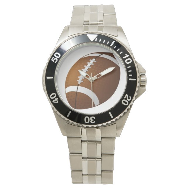 Mens Football sport custom watches (Front)