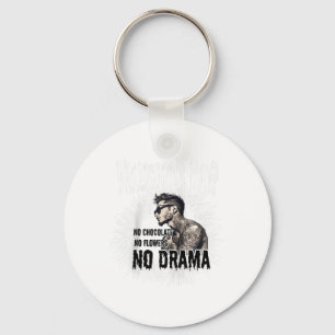 Mens For Anti Valentine’s Day Tattooed Single Man Key Ring