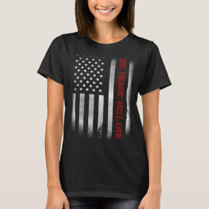 Mens For Uncle Best Freakin Uncle Ever Us Flag T-Shirt