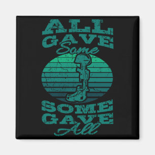 Mens Forget Sacrifice Memorial Day Veterans Day Magnet