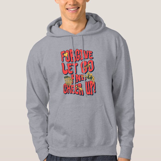 MEN'S FORGIVE LET GO CHEER UP PULLOVER HOODIE  (Front)