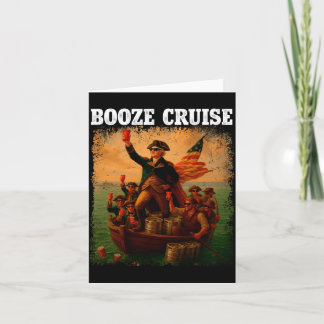 Mens Founding Father Booze Cruise Red C Card