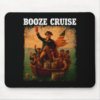Mens Founding Father Booze Cruise Red C Mouse Pad