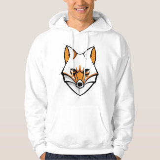 Men's Fox Hoodie, White Hoodie, Hoodie for Men