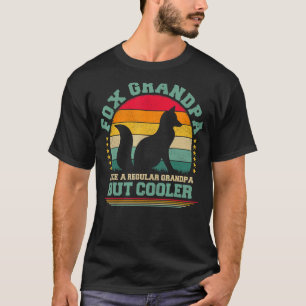 Mens Fox Vintage Fox Grandpa Father's Day T-Shirt
