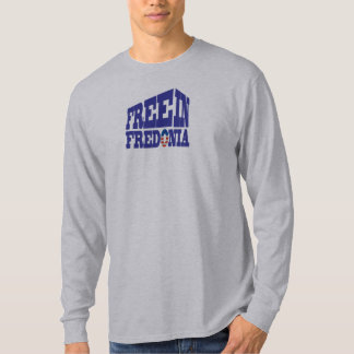 Men's 'Free in Fredonia' Basic Long Sleeve T-Shirt