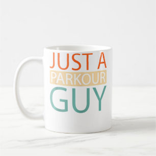 Mens Free Running Traceur Runner - Just A Parkour Coffee Mug