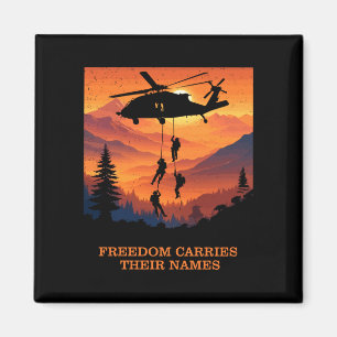 Mens freedom carries names memorial day usa magnet